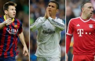 Messi, Ronaldo, Ribery named on FIFA’s three-man shortlist for the Ballon d’Or