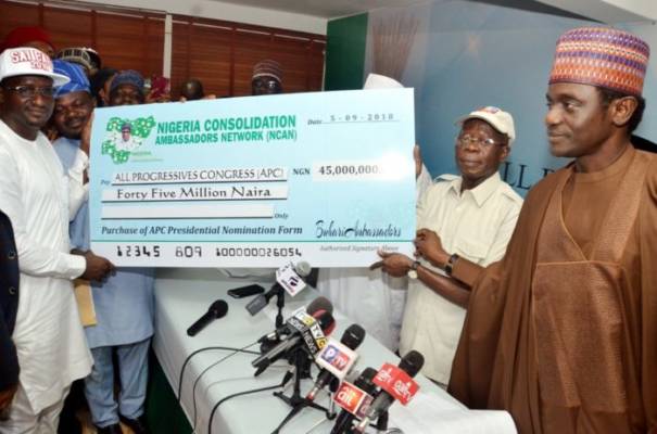 Re: N45 million nomination form: Buhari is breaking the law