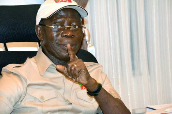 Chairman of APC, Adams Oshiomhole ‘must go’ – Coalition of 2019 APC presidential aspirants